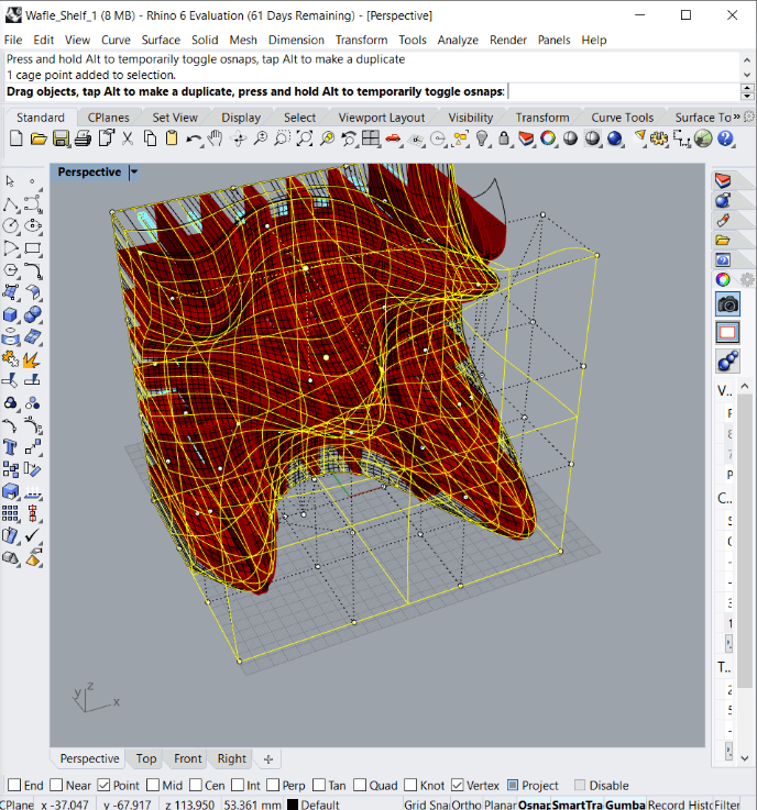 Creating bounding boxes around the intersection curves.