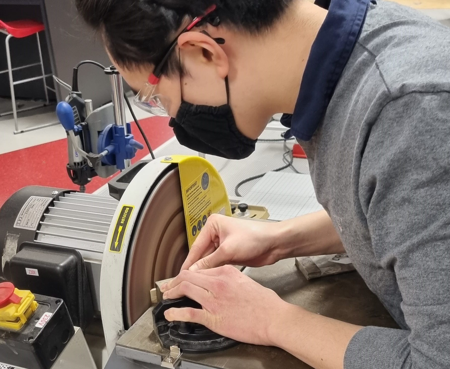 Will working on a disk sander